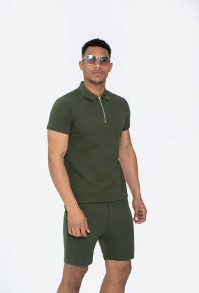 Ensemble short tshirt gaufré