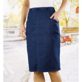 Jupe ou pantalon effet jean