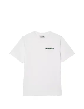 T shirt femme Lacoste Ref TF7267 001 Blanc